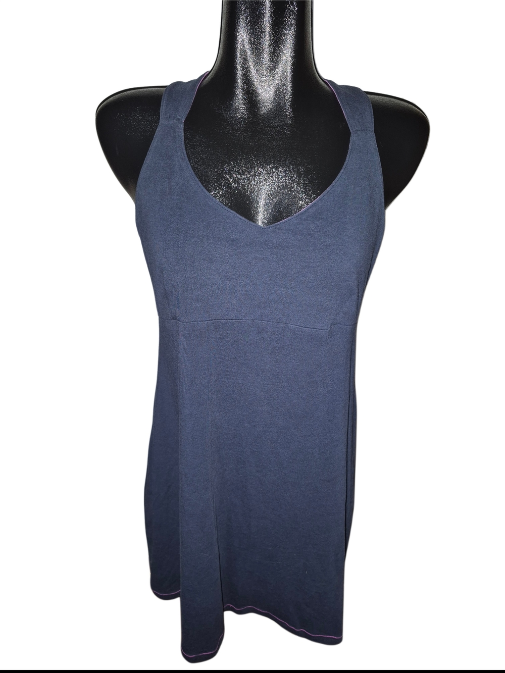 Columbia Sleeveless Navy Blue V-Neck Activewear Sporty Dress Size L